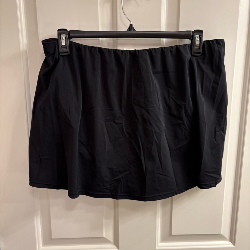 Spanx Black Swim Skirt, 18 - Picture 6 of 6